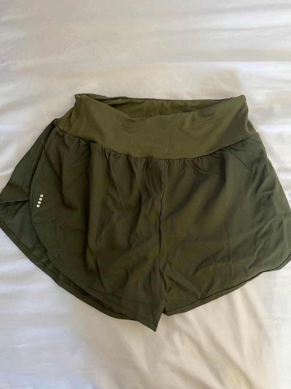 Olive Green Women's Athletic Shorts